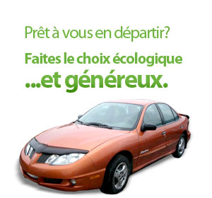 Prt  vous dpartir de votre voiture? Choisissez l'option verte ... et gnreuse